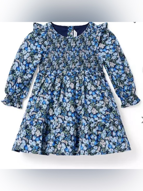 Janie and Jack Other - Janie and Jack | The Eloise Smocked Dress in Merchant Marine Floral Size 6
